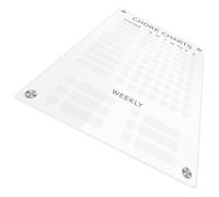 COHEALI Magnetic Plan Board Acrylic Magnetic Weekly Planner Board Not Easy to Fall Off Sticks to Refrigerator Design for Kitchen Organisation