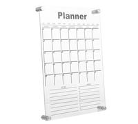 COHEALI Memo Board Acrylic Wall Calendar 15.7x11.8x0.2inch Dry Erase Wear and Break Resistant Acrylic Weekly Planning Board and Furniture Decoration