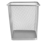 COHEALI Mesh Wastebasket Circular Mesh Wastebasket Simple Style Iron Trash Can for Office Bedroom Bathroom Kitchen 26.5x23.5x23.5cm No Odor Waste Paper Container