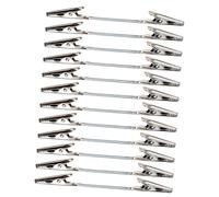 COHEALI Metal Wire Alligator Clamps 12Pcs Double-Headed Clips with Alloy Build for Photo Holding and Office Use