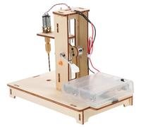 COHEALI Mini Drill Press DIY Kit Compact Lightweight Science Tool for Precise Drilling Educational Bench Drill Machine for Craft Projects and Stem Learning