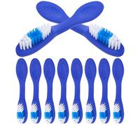 COHEALI Mini Toothbrushes 10 Pack Anti-Slip Deep Cleaning Small Oral Brushes for Inmates in Detention Centers