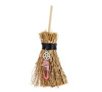 COHEALI Mini Witch Broom Pendant Halloween Broom Ornament Diy Charm Pendant 5.5 Inch Traditional Witch Hanging Decoration for Craft and Seasonal Party Decor