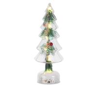 COHEALI Miniature LED Christmas Tree with Detailed Pine Needles Energy-saving Tabletop Mantel Present Holiday Fireplace Centerpiece for Cozy Indoor Decor