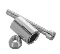 COHEALI Motorcycle Handlebar End Caps Plug Set Providing Stable Fit with Rearview Mirror Hole Expansion Screws, Metal Handlebar Plugs Designed for Motorbike and Electric Vehicle Use,