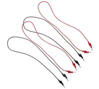 COHEALI Multimeter Test Leads 1m Pvc Copper Cable 4pcs with 4mm Stackable Banana Plugs for Electrical Testing Tasks and Teaching Environments, Compatible with Digital Multimeters