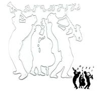 COHEALI Music Note Die Cut Metal Carbon Steel Silver for Handmade Card Making and Embossing, Suitable for Scrapbooks and Stencil Art