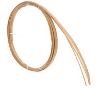 COHEALI Natural Bamboo Rattan Cane Strips 4 Rolls Flat Reed Basket Weaving Material for Wedding Decorations DIY Handcrafts Furniture Repair Supplies, 3M Length, Multiple Widths 0.3Cm-1Cm