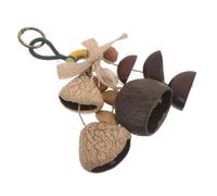 COHEALI Natural Handmade African Fruit Shell Rattle with Sounds and Multisensory Learning Features for Early Education Areas and Rhythmic Movement Sessions