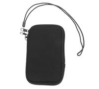 COHEALI Neoprene Phone Pouch Sleeve Portable Lightweight Universal Fit Storage Bag with Lanyard Black for Walking Daily Use