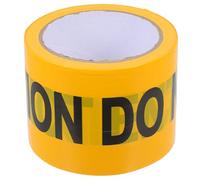 COHEALI Non-adhesive Caution Tape Roll for Safety Use, Yellow Pe Material Convenient Simple Design, 100m Long Warning Do Not Enter Tape for Crime Scenes and Occasions