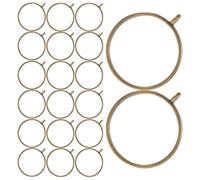 COHEALI Open Bezel Resin Jewelry 100Pcs Alloy Hollow Pendant Frames 30Mm for UV Resin Pressed Flower Necklace Making