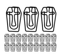 COHEALI Paper Clips for Organising Documents and School Work Cross Pattern Metal 50pcs Black Halloween Office Supplies