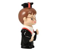COHEALI Phd Graduate Graduation Cake Topper Resin Figurine Non-edible Decorative Ornament for Muffins and Birthday Cake Décor