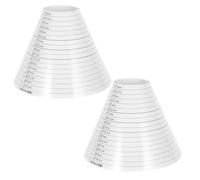 COHEALI Plastic Bracelet Sizer Kit 2Pcs Mandrel Measuring Tool for Necklace and Bracelet Fitting, Compact Travel Jewelry Making Supplies