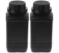 COHEALI Plastic Chemical Reagent Bottles with Fall Resistance and Easy Open Close Features 2pcs 1000ml Wide Mouth Pe Material for Chemical Plant and Food Stores