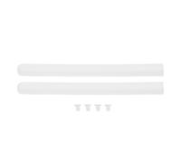 COHEALI Plastic Drawer Slides Set for Kitchen and Dresser Furniture White Full Extension Replacement Drawer Glides with Smooth Sliding Plastic Rails Includes 2 Rails and 4 Nails