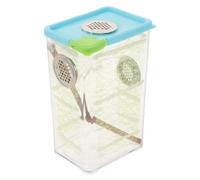 COHEALI Plastic Reptile Feeding Box with Unique Wooden Design, Easy to Use Mantis and Stick Insect Terrarium for Beginners and Experienced Breeders