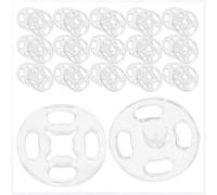 COHEALI Plastic Sew-on Snap Buttons with Smooth Design and Easy Operation for Clothing 80 Sets Round 13mm Invisible Fasteners for Shirt and Hat Repairs or Travel