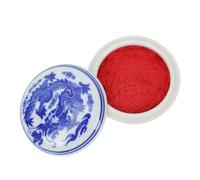 COHEALI Porcelain Ink Stamp Pad with Vivid Red Ink Paste for Chinese Calligraphy and Crafting, Reliable Ceramic Inkpad Featuring Elegant Design, for Drawing and Stamping Projects