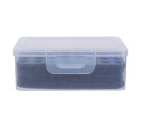 COHEALI Portable Aa Aaa Battery Box Organizer with Cover and Black Sponge Plastic Multi-Compartment Battery Holder Case for Home and Car and Management