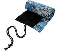 COHEALI Portable Japanese Style Pencil Roll up Case with Large Capacity, Cotton and Linen Material, Space Saving Colored Pen Organizer Bag for School and Office Use
