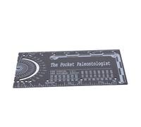 COHEALI Portable Metric Pocket Ruler for Engineers in Black Metal Iron with Precise Graduations, for Mechanical and Civil Engineering, Suitable for Demanding Environments and Daily Use