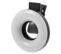 COHEALI Portable Phone Selfie Light with 15x Macro Magnification Clip-on Fill Light for Smartphone Cameras, Abs Material, 240mah Rechargeable Battery, for Social Media Platforms