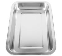 COHEALI Portable Stainless Steel Cat Litter Box for Home and Bathroom Use Open Style Metal Cat Toilet with Safety and Convenient Features and Kittens
