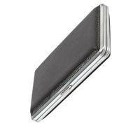 COHEALI Portable to Store Cigarettes Securely Cigarette Box Made of Aluminium Alloy and Pu with Buckle Design and Compression Resistance a Stylish Black Case for Smokers