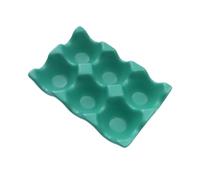 COHEALI Practical Ceramic Egg Storage Box 6 Slots with Shockproof and Non-slip Design for Kitchen