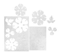 COHEALI Pre-Cut Heat Shrink Sheets Bops Material with Peony Flower Design 2pcs Featuring Heat Shrink Durability and Artistic Beauty, for Everyday Wear and Hair Accessories