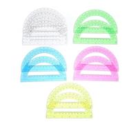 COHEALI Protractors 180 Degrees Semicircular Circle Rulers 12pcs Lightweight Design for Office and On-the-go Use