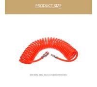 COHEALI PU Air Compressor Telescopic Spring Tube Hose 10X6.5Mm 6M with Connector Flexible Pneumatic Spiral Air Pump Trachea for Power Tool Accessories