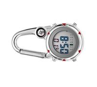 COHEALI Quartz Watch Low Battery Consumption, and Glowing at Night Multi-Purpose Clip with Compass Stainless Steel and Glass Material Stylish and Simple Design for Outdoor and Indoor Use