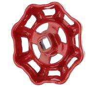 COHEALI Red Cast Iron Gate Valve Handle Replacement Wheel for Water Pipe Fittings Reliable Sealing, for Outdoor Garden Hose and Faucet Repair