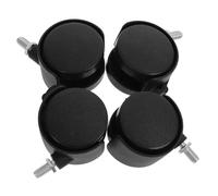 COHEALI Replacement Office Chair Wheels Made of Sturdy Pp Material 360 Degree Rotating Dual-wheel Design 4pcs with M8*13mm Stem 2 Locking and 2 Non-locking Casters Suitable for Boxes