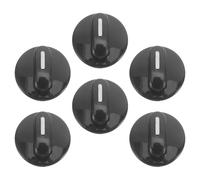 COHEALI Replacement Timer Knobs 6mm 6pcs D Shaft Halfround Plastic Control Knobs with Ergonomic Comfort and Secure Grip for Electric Oven and Air Fryer for Kitchen Appliance Repair