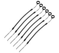 COHEALI Retractable Marker Holder Pen Holder for Tools with Key 6pcs Black Silicone Pen Lanyard Elastic Design Resistant to Breaking for and Teachers