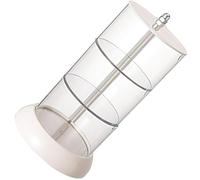 COHEALI Rotatable Three-layers Makeup Blender Box Cosmetic Storage Organizer Plastic Makeup Accessories Storage for Gift for Mom Or Valentine's Day