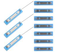 COHEALI Self-Adhesive Safety Pin Backs 42Mm with Locking Clasp for Office Healthcare Factory Name Tags and DIY Crafts 10 Pieces