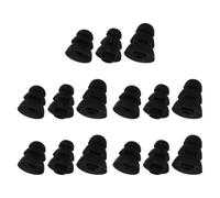 COHEALI Silicone Replacement Earbud Tips Black with 3.8mm Aperture 15pcs Comfortable to Wear Earphone Covers Silicone Earbud Covers for Hearing Protection, Suitable for Different Users