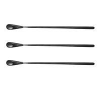 COHEALI Small Animal Feeding Spoon Set Comfortable to Hold and Convenient Pet Food Holder Long Handle Stainless Steel 3pcs for Lizards and Pets for Reptile Feeding and Food Mixing