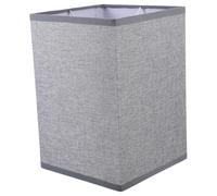 COHEALI Small Grey Lampshade Rectangular Linen Lamp Shade Fabric Material Easy to Install Time and Labor Saving Bedroom Table Lamps Cover