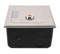 COHEALI Socket Waterproof Cover Waterproof Enclosure for Electronics Recessed Floor Outlet Floor Socket Panel Silver