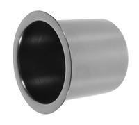 COHEALI Sofa Single Cup Holder Stainless Steel Portable Efficient Cup Holding Light Weight Black Suitable for Poker Table and Table Use