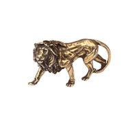 COHEALI Solid Brass Lion Pendant Keychain, Sturdy Copper Lion Keyring Ornament for Bag Decoration, Handmade Animal Pendant Suitable for Festival DIY Craft Supplies