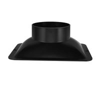COHEALI Square Bottom Plastic Ventilation Interface for Range Hood System, Easy Installation Air Fitting Adapter, Versatile Air Outlet Connector for Homes and Offices