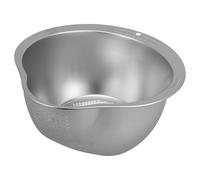 COHEALI Stainless Steel Rice Washing Strainer Basket with Double Handles, Multi-Purpose Vegetable Washer and Rice Rinser, Sturdy Kitchen Food Sifter Not Easy to Deform