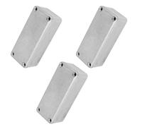 COHEALI Stomp Box Case Diecast Metal Optimal Internal Protection with Guitar Pedal Enclosure for 3pcs Aluminum 92x38x31mm Portable Electronic Devices DIY Projects